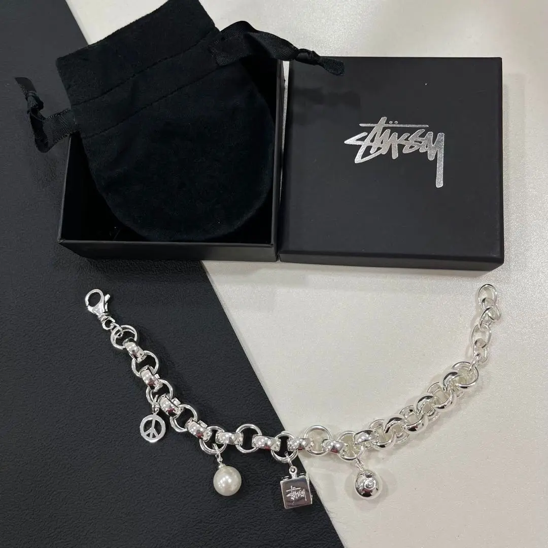 90s stussy usa限定　ゴールド　ブレスレット 2025年最新】STUSSY メンズ ブレスレットの人気アイテム - メルカリ