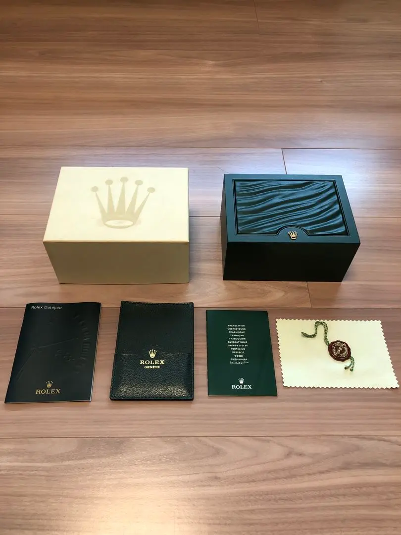 【ロレックス・空箱】　デイトジャスト　空箱のみ 正規/純正品】ROLEX ロレックス 空箱 BOX ケース 緑×グリーン