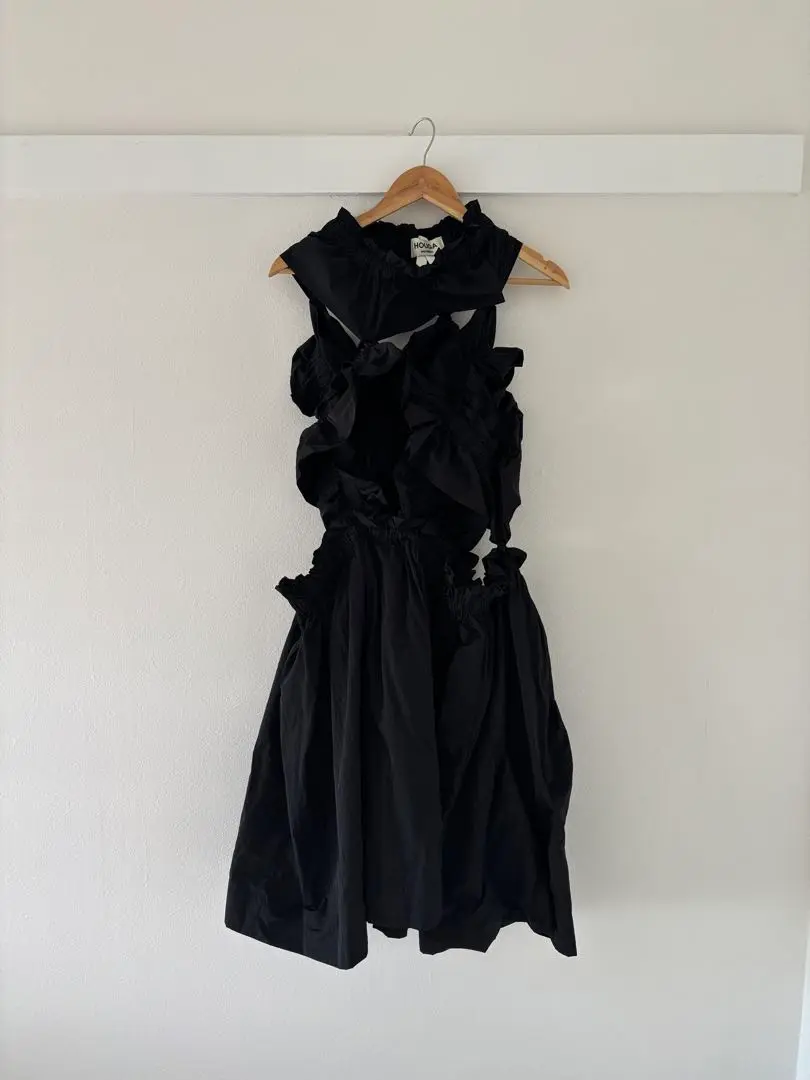 ※限定値下げ中　HOUGA kiki frill dress skirt BLK 限定値下げ中 HOUGA kiki frill dress skirt BLK