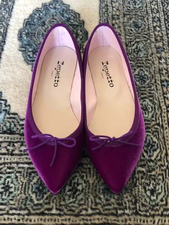 happyflight様Repetto バレエシューズ 37 23.3 パープル 2025年最新】Repetto カラー：パープル系 フラットシューズ