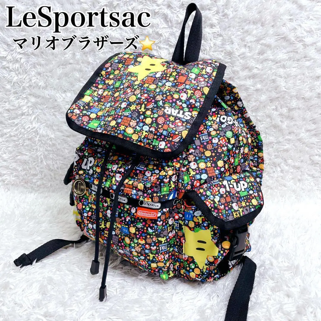 ぴ*ぴ様 レスポートサック✖️マリオ　バックパック　リュックサック レスポートサック バックパック リュック SUPER MARIO スーパー