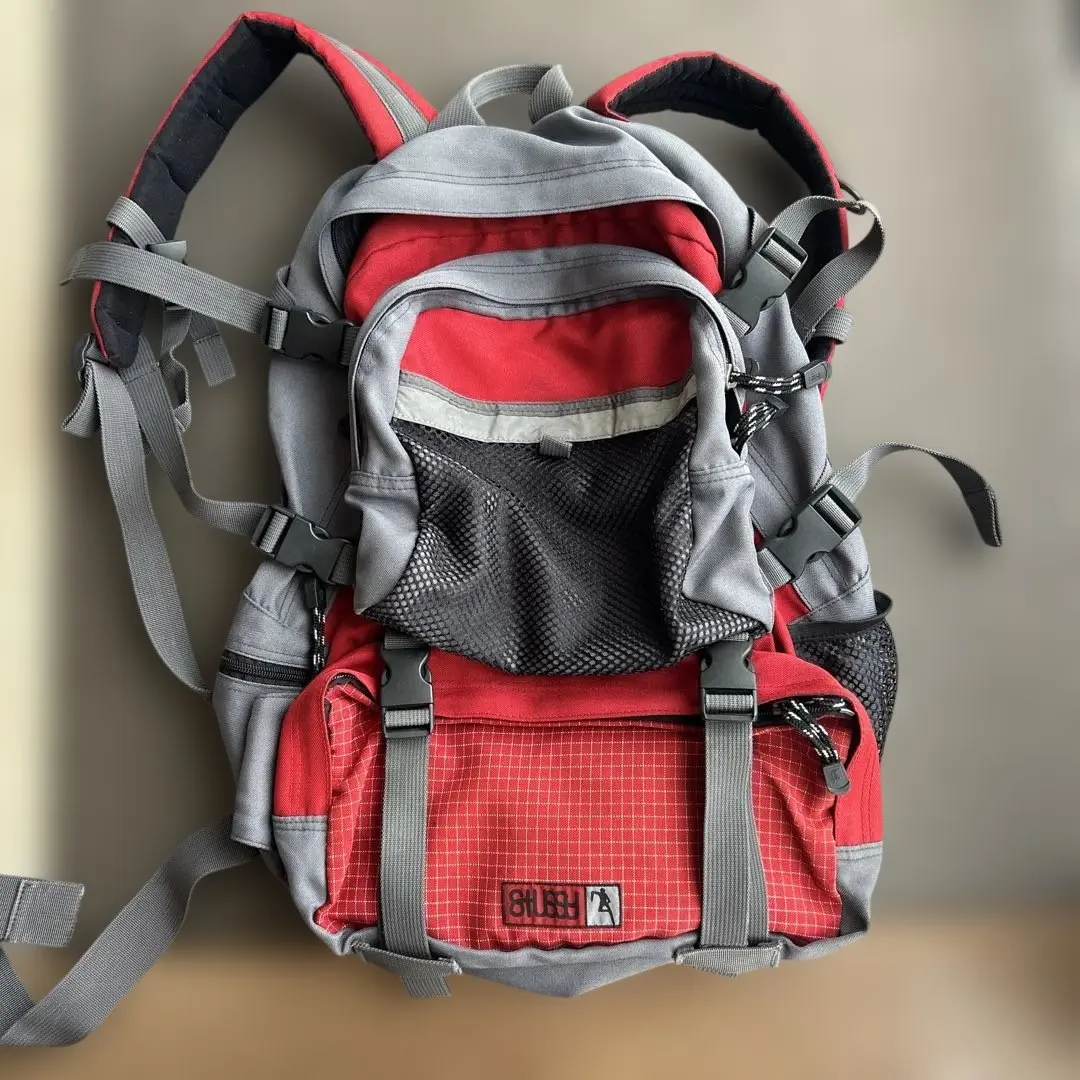 Stussy バックパック backpack 赤 old stussy 1999 back pack リュック バックパック 赤 - メルカリ
