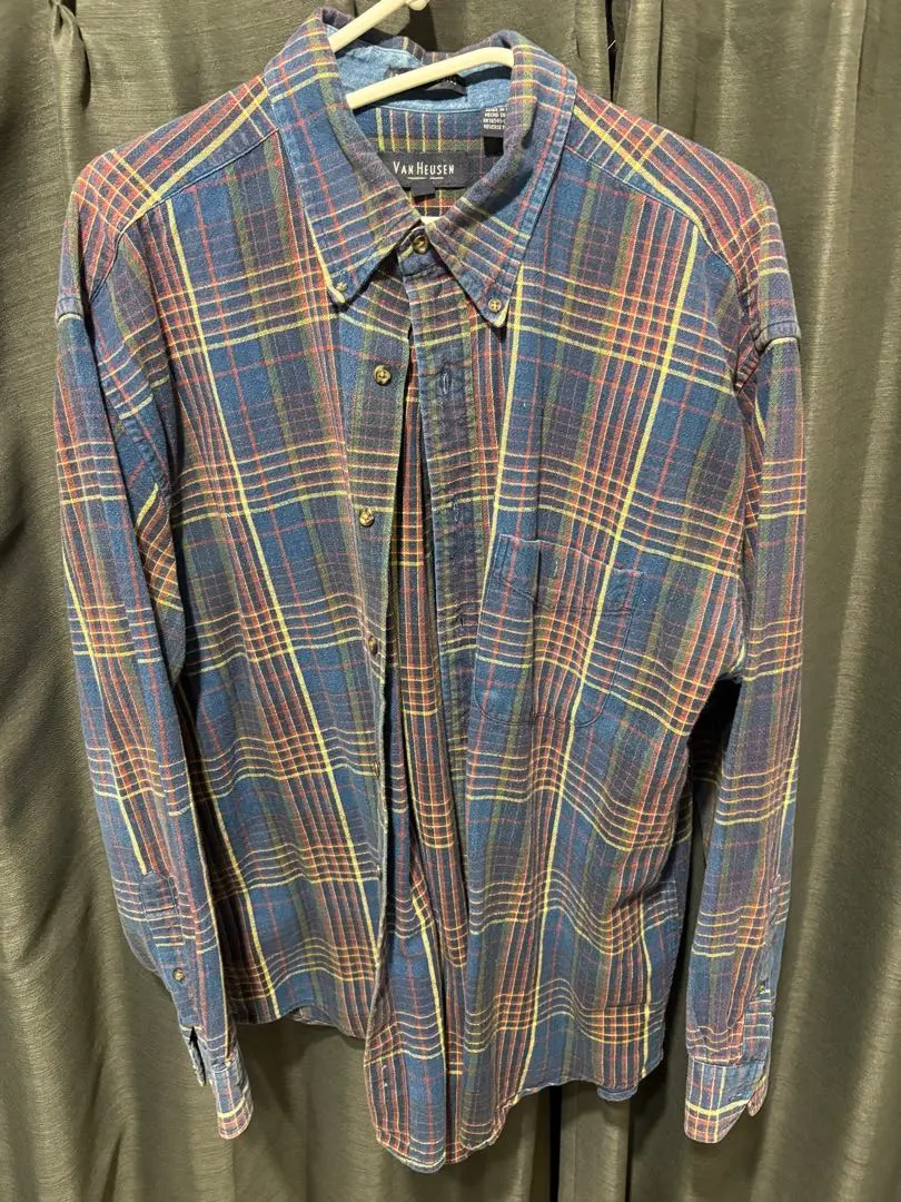 Thumbnail of Van Heusen Checkered Flannel Shirt, Size L