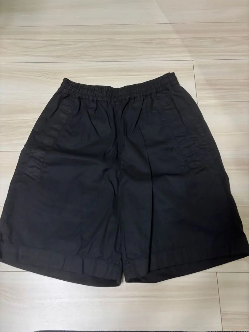 GU 黑色 短褲 腰部鬆緊帶 的縮圖