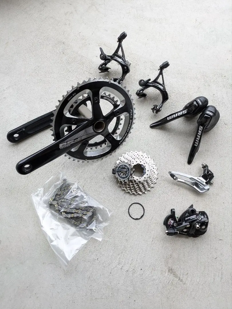 スラム　apexセット　2×10速 sram apex 10S グループセット スラム レバー クランク コンポ