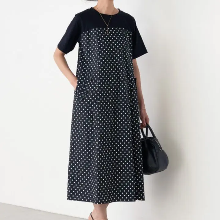 【新品未使用】BEARDSLEY ビアズリー カットコンビフレアワンピース セール】NEWカットコンビフレアワンピース（ワンピース