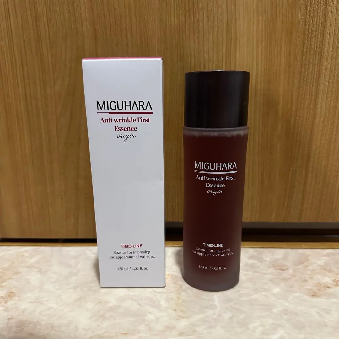 新品未使用おまけ付きMIGUHARAミグハラアンチリンクルファーストエッセンス 試してみた】アンチリンクルファーストエッセンスオリジン