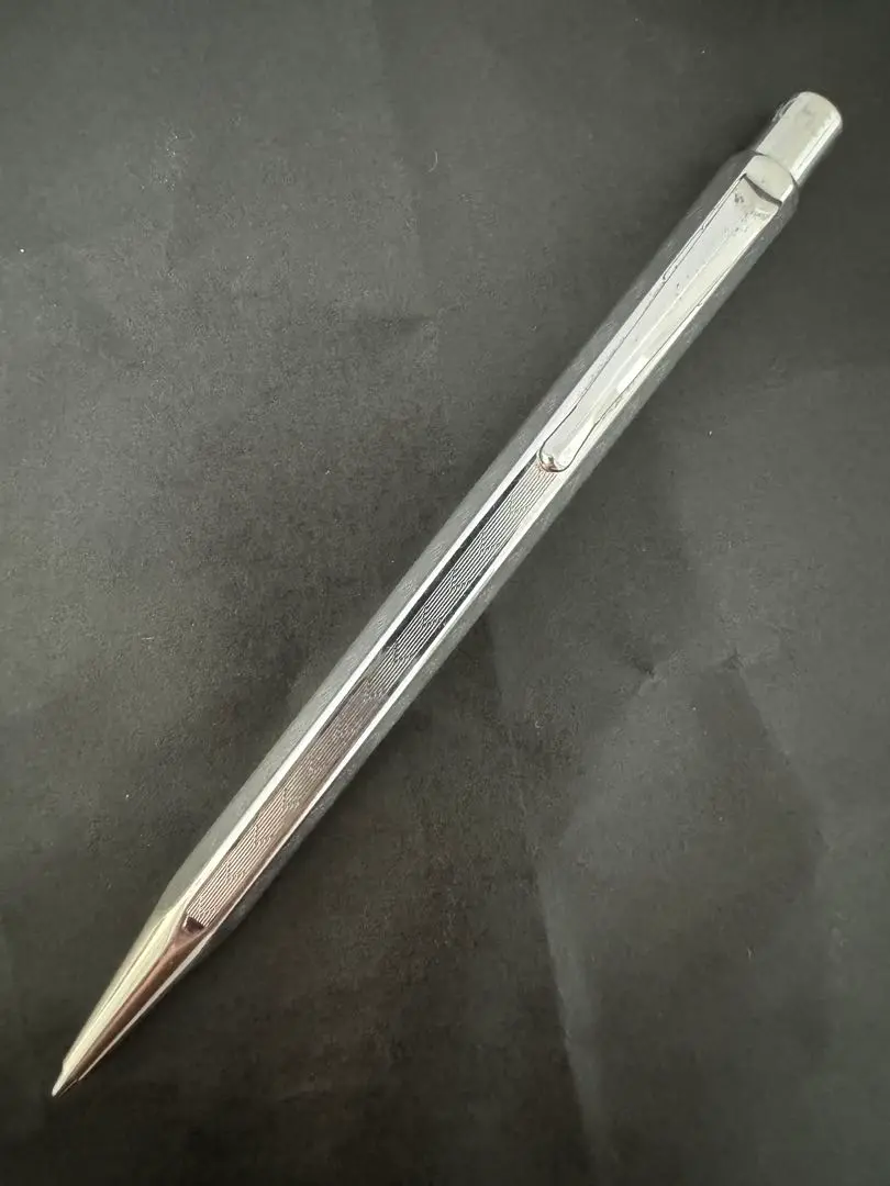 カランダッシュ　シルバー シャープペンシル 美品 カランダッシュ シャープペン 849コレクション ホワイト 0.7mm