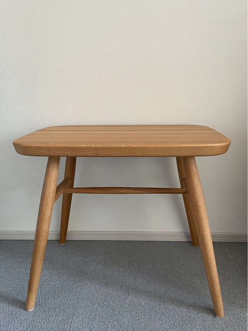 【美品】MUJI 無印良品 サイドテーブル 丸テーブル 廃番 無印良品/良品計画/MUJI ブナ材サイドテーブル ラウンド/丸a
