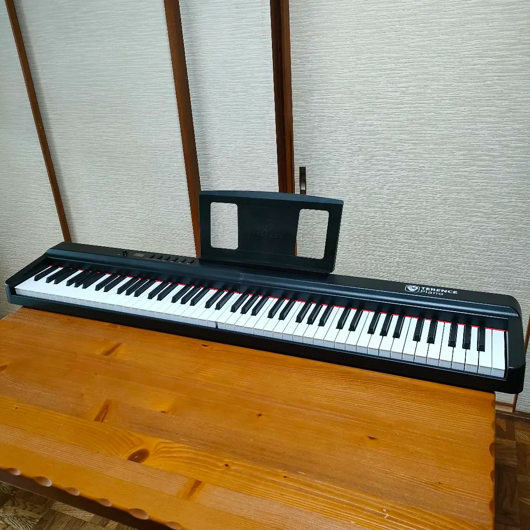 TERENCE　折りたたみ式電子ピアノ　X88E Amazon | TERENCE 電子ピアノ 88鍵盤 折り畳み式 キーボード
