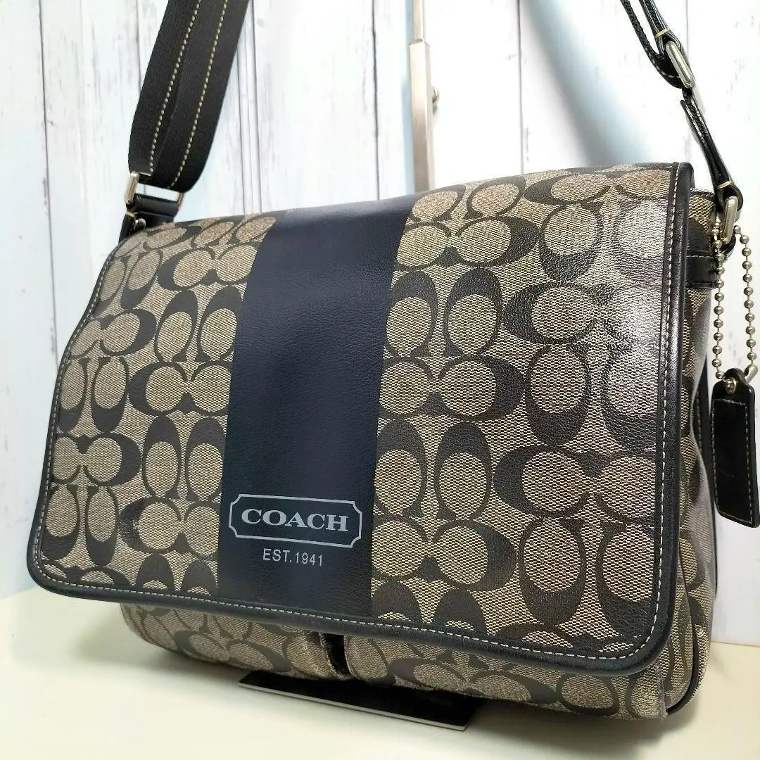 no32053 コーチ F70590 ヘリテージストライプ ショルダー バッグ 楽天市場】【バッグ】COACH コーチ シグネチャー ヘリテージ