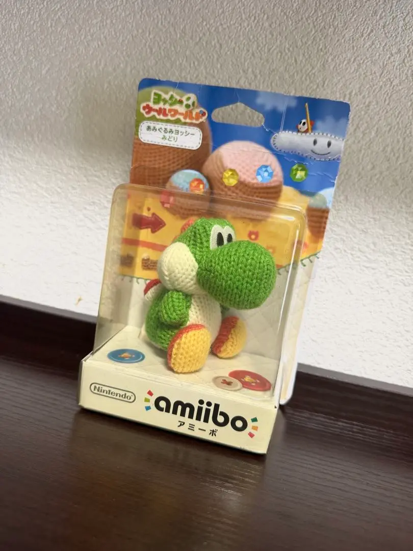 新品未開封 amiibo あみぐるみヨッシー みどり amiibo あみぐるみヨッシー みどり ヨッシー ウールワールド