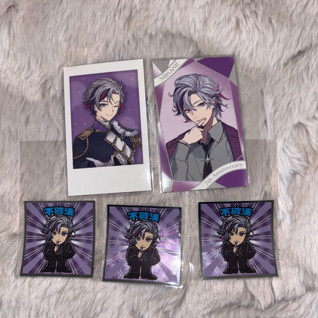 Thumbnail of Nijisanji Fuwa Minato Cheki-style card Bikkuriman Chocolate Seal