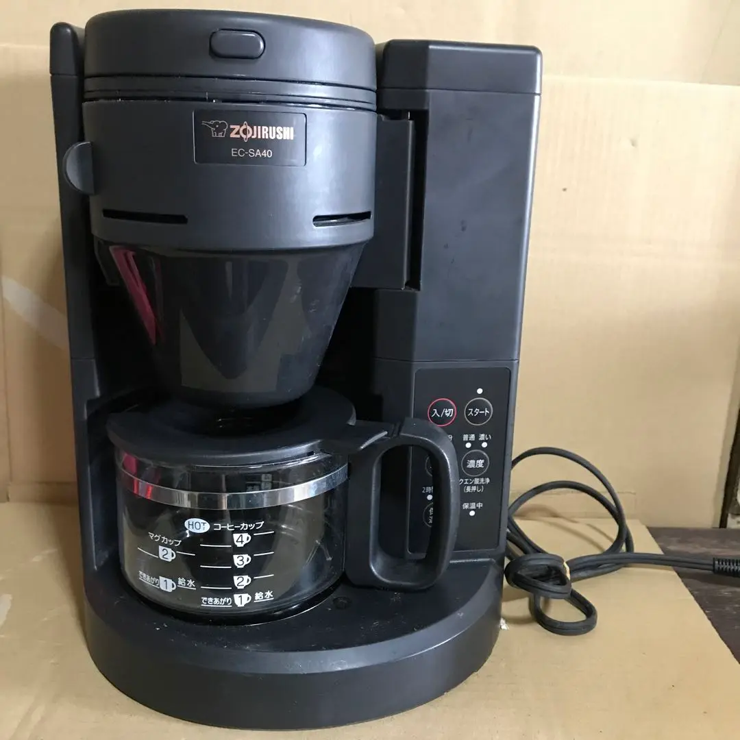 新品未使用　ZOJIRUSHI コーヒーメーカー　EC-SA40-BA ユアサプライムス.com｜象印 コーヒーメーカー EC-SA40-BA ミル