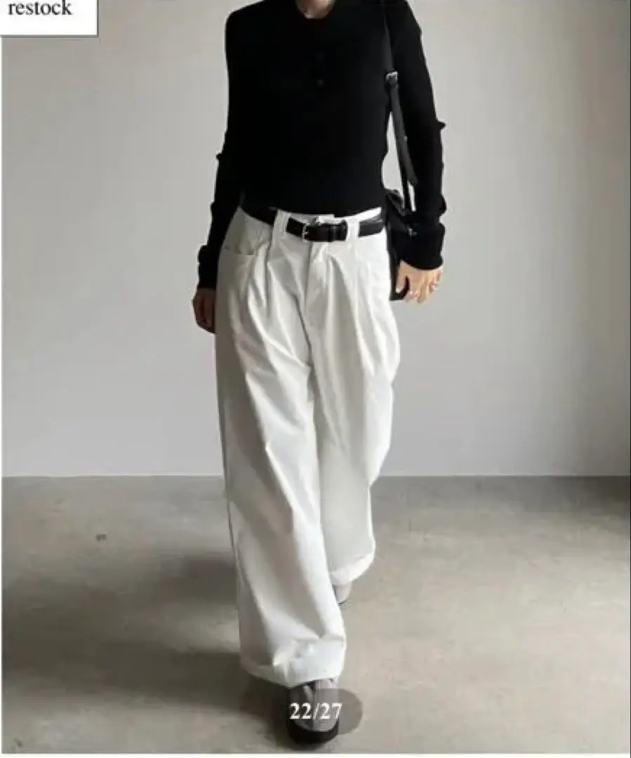 未使用 FASHIRU wide chino slacks Mサイズ 2025年最新】fashiru ワイドチノの人気アイテム - メルカリ