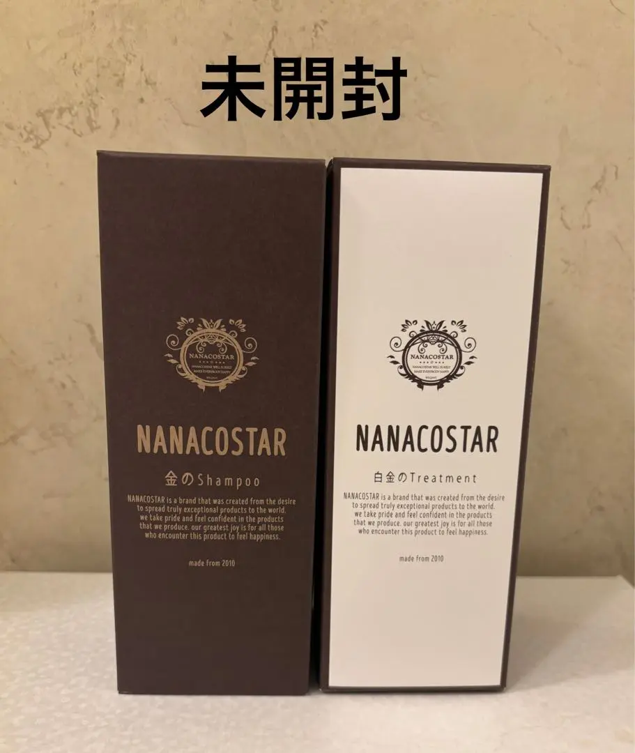 【新品未開封】NANACOSTAR 金のシャンプーと白銀のトリートメント セット 金のシャンプー 詰め替え用1袋1000ml＆白金のトリートメント5本