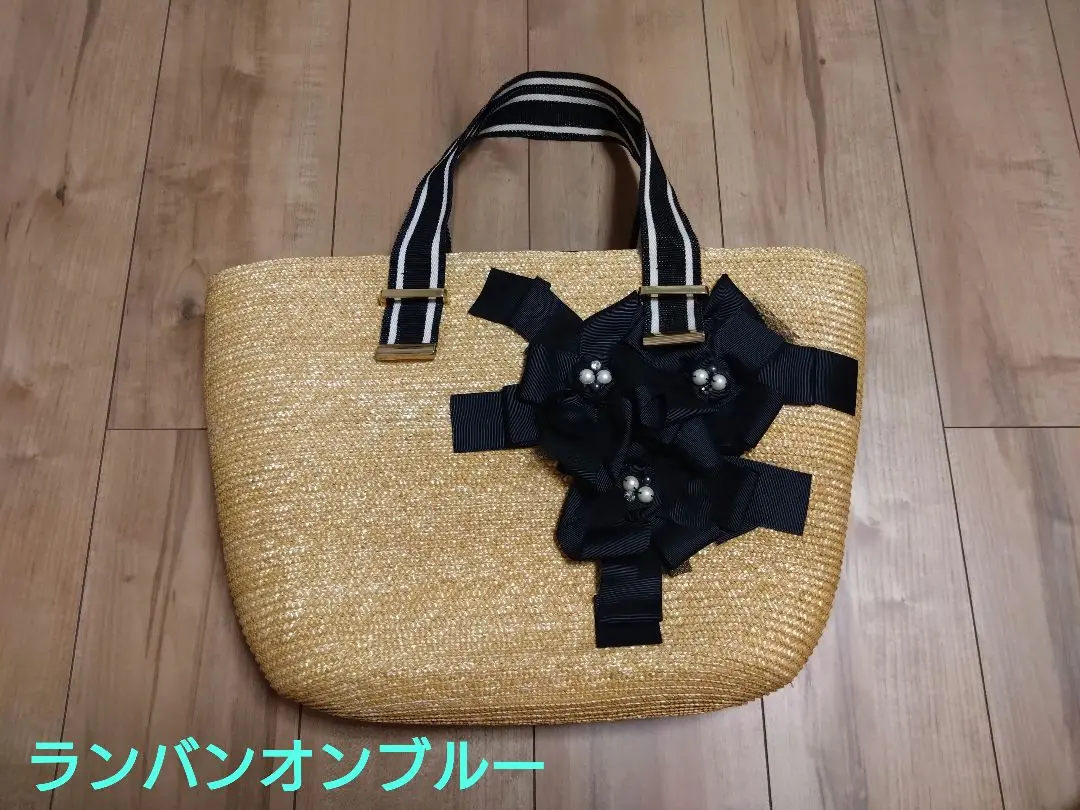 2025年最新】LANVIN en Bleu カラー：ベージュ系 かごバッグの