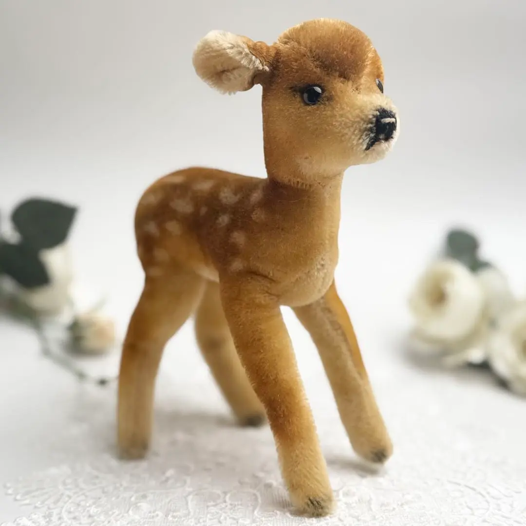 シュタイフ★Fawn 12cm★1968年製ベルベットのバンビ/小鹿Steiff シュタイフ☆Fawn 12cm☆1968年製ベルベットのバンビ/小鹿Steiff