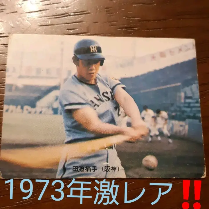 ☆当時物　【カルビー】プロ野球カード 1973年　73　田淵幸一（阪神） 1973 年 カルビープロ野球カード 田淵幸一 阪神タイガース 73