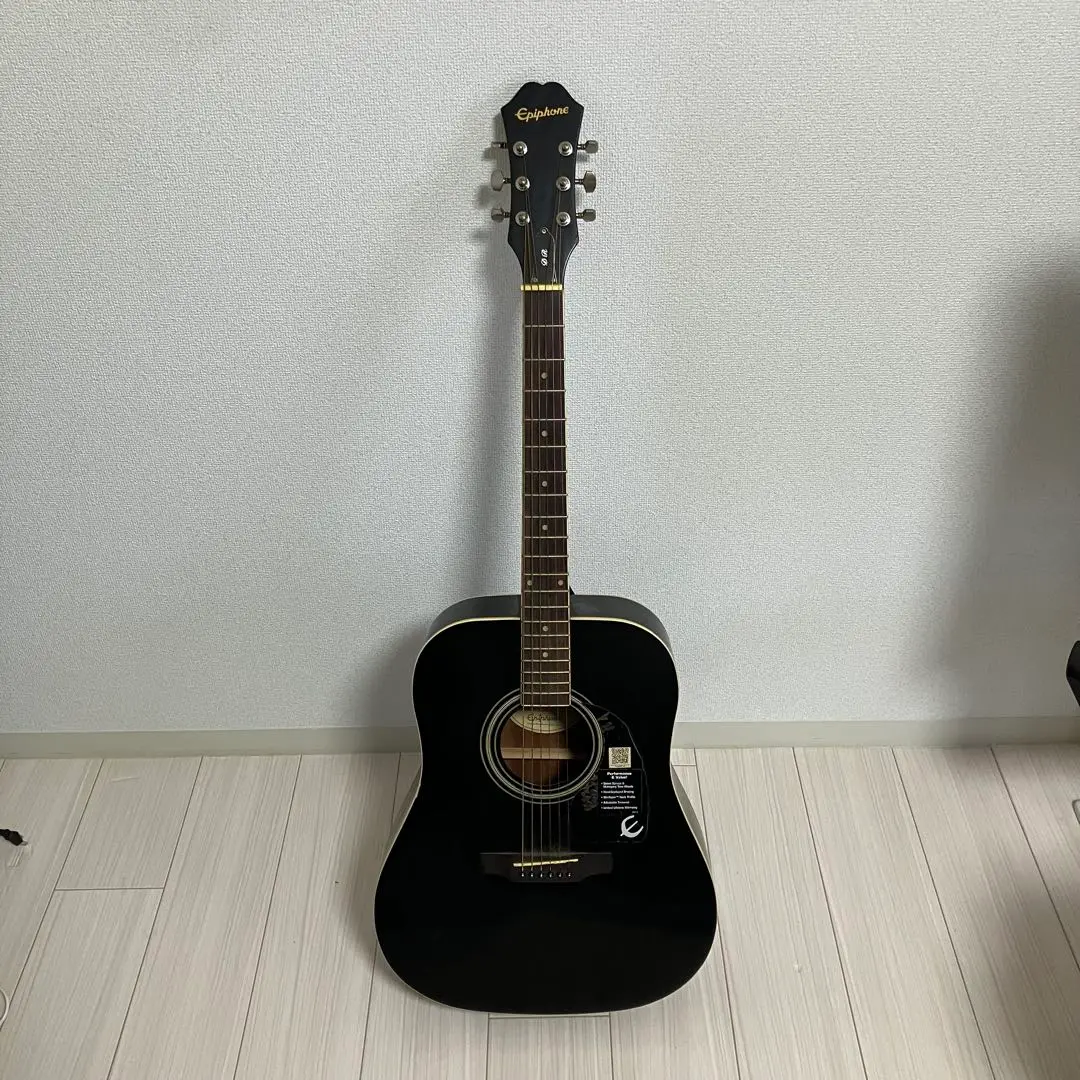 美品　Epihone DR-100BK エレアコ　ピアノブラック　ソフトケース付 Amazon.com: Epiphone Songmaker DR-100, Dreadnought Acoustic
