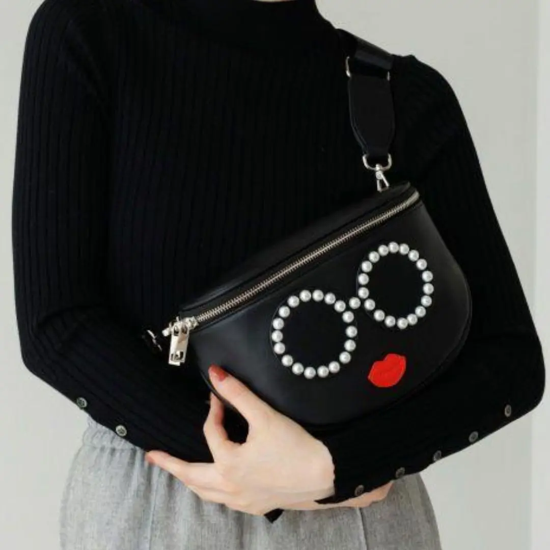 a-jolie 太陽眼鏡笑臉單肩包 斜挎包 的縮圖