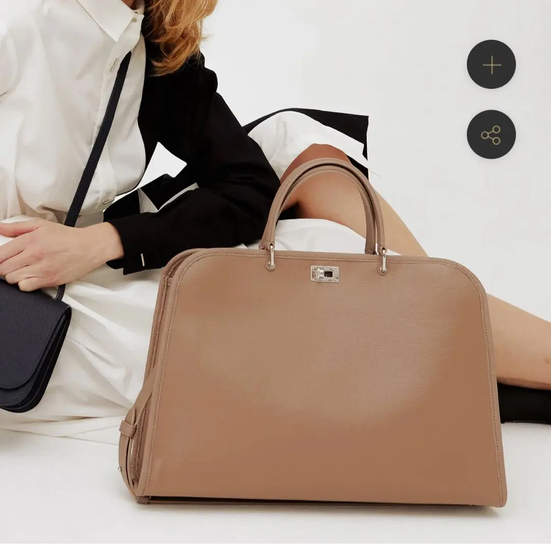【美品】ミチノパリ　サンジェルマンバッグ サンジェルマンバッグ チャーコールグレー色 – Michino Paris