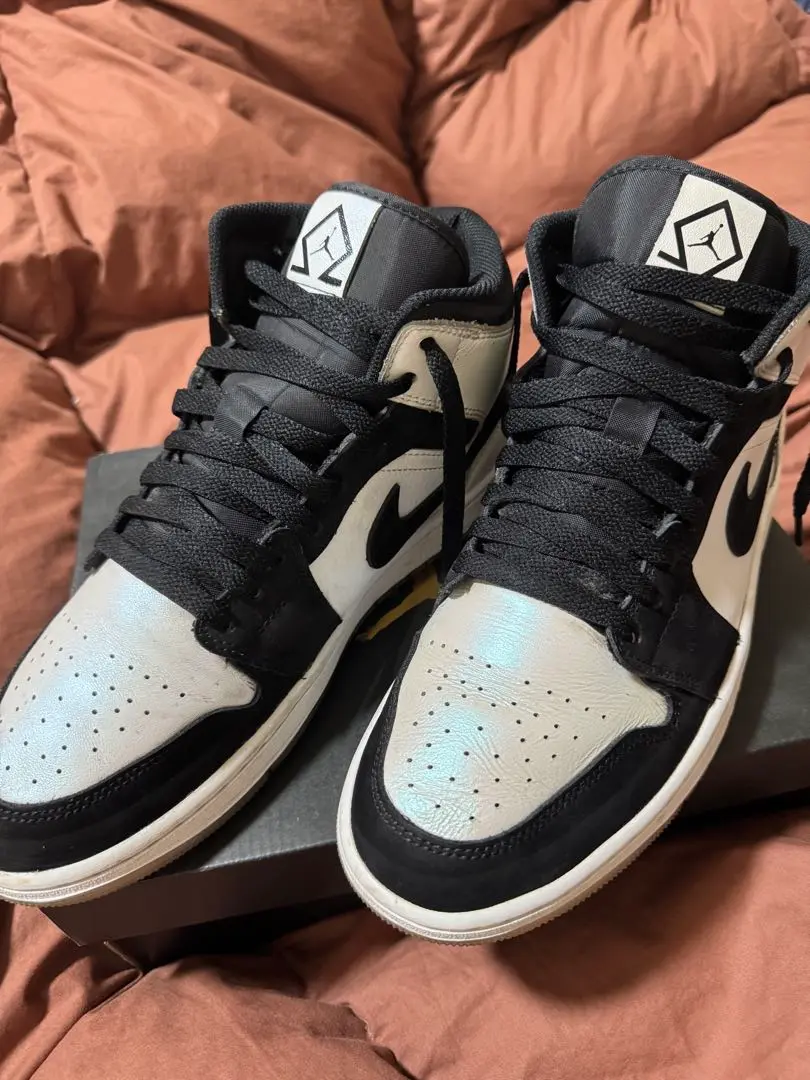 エアジョーダン1 ミッ Nike Air Jordan 1 Mid Omega Black White Nike Air Jordan 1 Mid Omega Black White DH6933-100 Men US 7