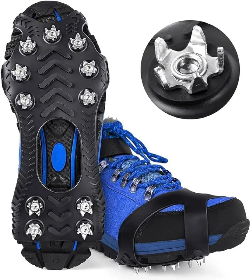 Thumbnail of Light Crampons for Ice and Snow, Anti-Slip Ice Spikes, Stainless Steel, XXL