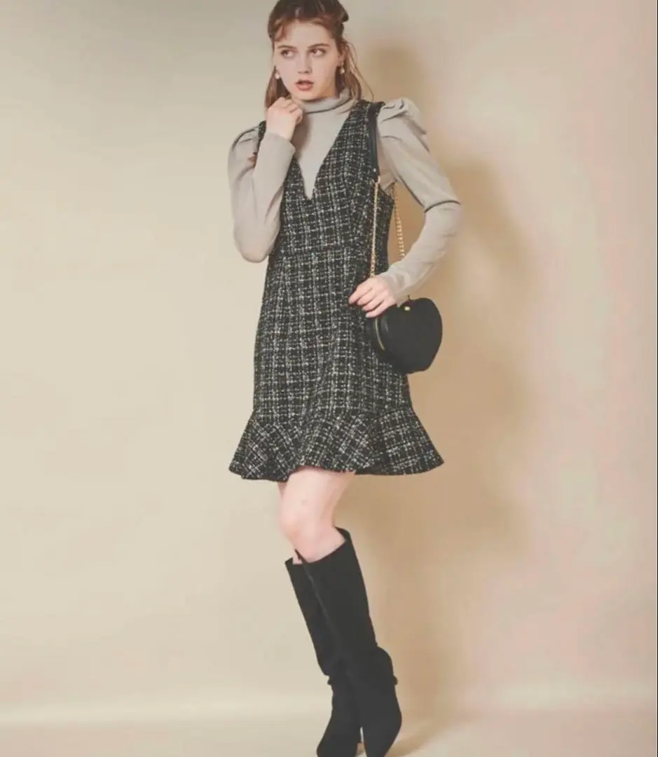 Thumbnail of 31 Sons de mode Tweed Jumper Skirt Mini Skirt