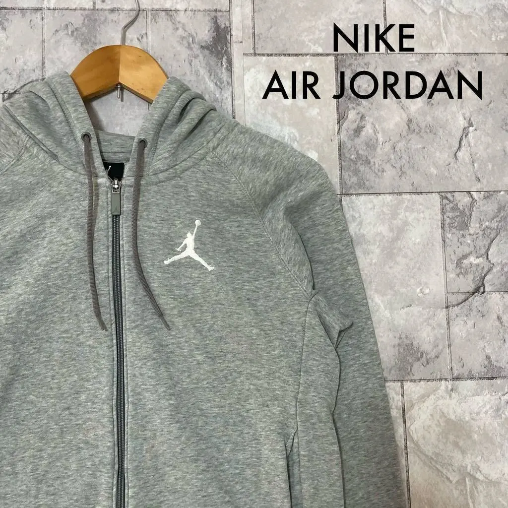 Thumbnail of NIKE AIR JORDAN sweat hoodie zip-up embroidered logo