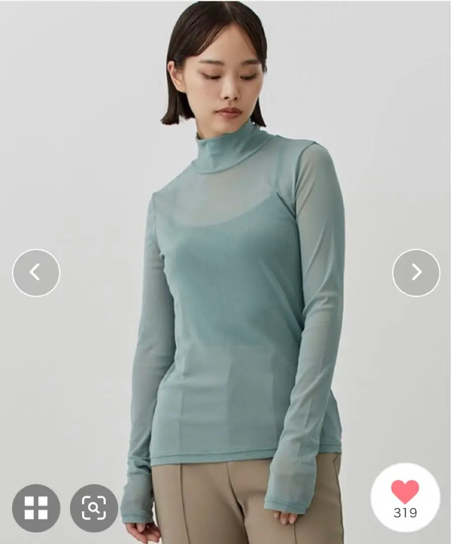 CITY シティ TokyoBase シースルー ハイネック