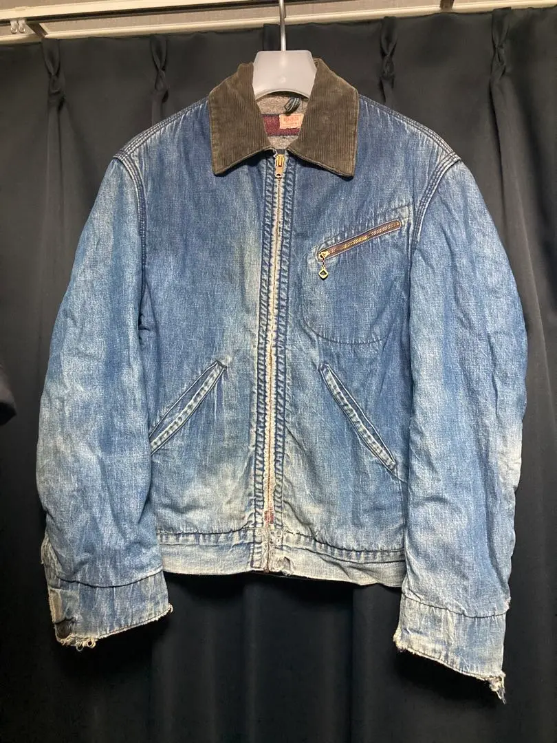 50s HERCULES USA製 2nd ヘラクレス デニムジャケット 50s ヴィンテージ HERCULES ヘラクレス Gジャン デニム