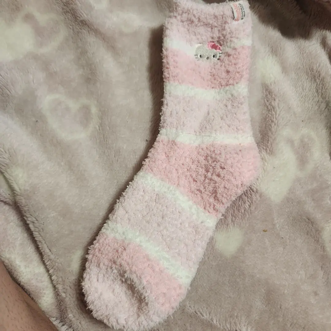 Thumbnail of Hello Kitty New, Tagless, Fluffy Socks, 22-24cm
