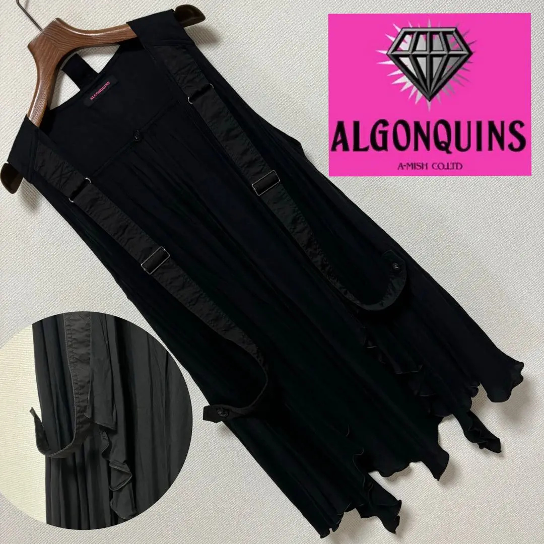 【新品未使用】ALGONQUINS★変形ジレベスト　黒 2025年最新】ALGONQUINS ベスト・ジレの人気アイテム - メルカリ