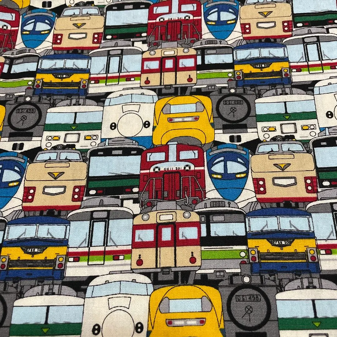Thumbnail of Various Trains Faces Fabric 1M Approximately 110cm Wide