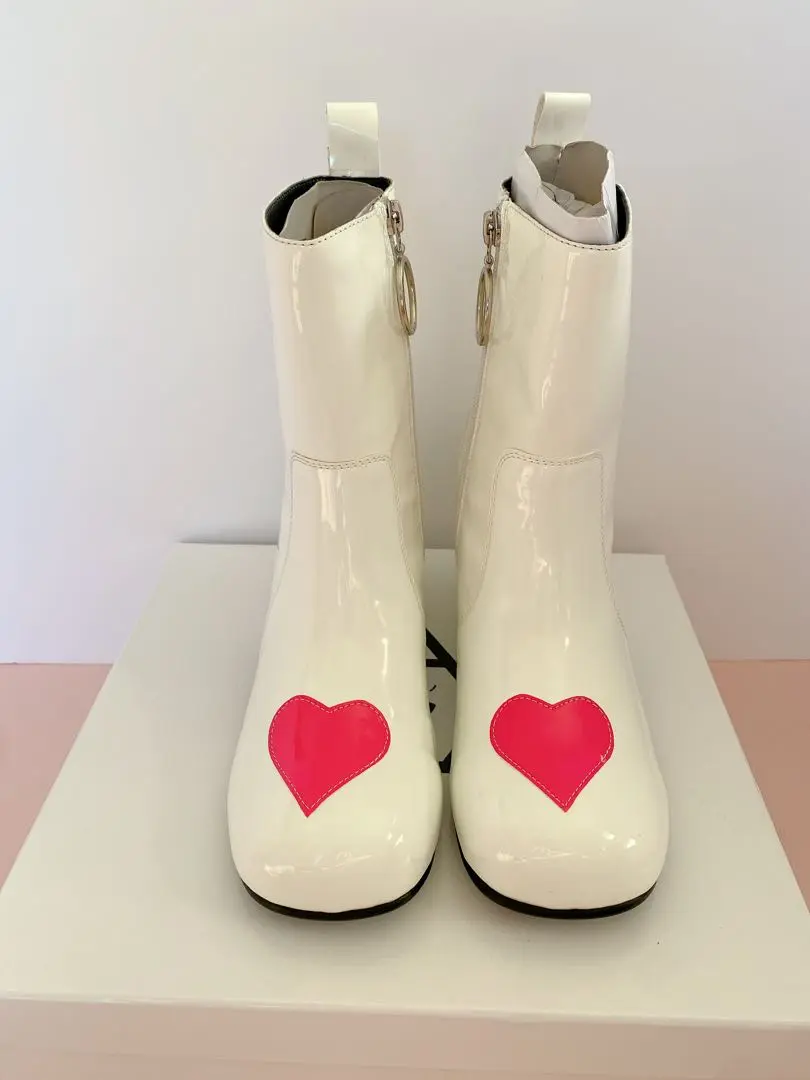 unif ユニフ ブーツ ハート ブーティ レザー ストリート 韓国 unif ユニフ ブーツ ハート ブーティ レザー ストリート 韓国