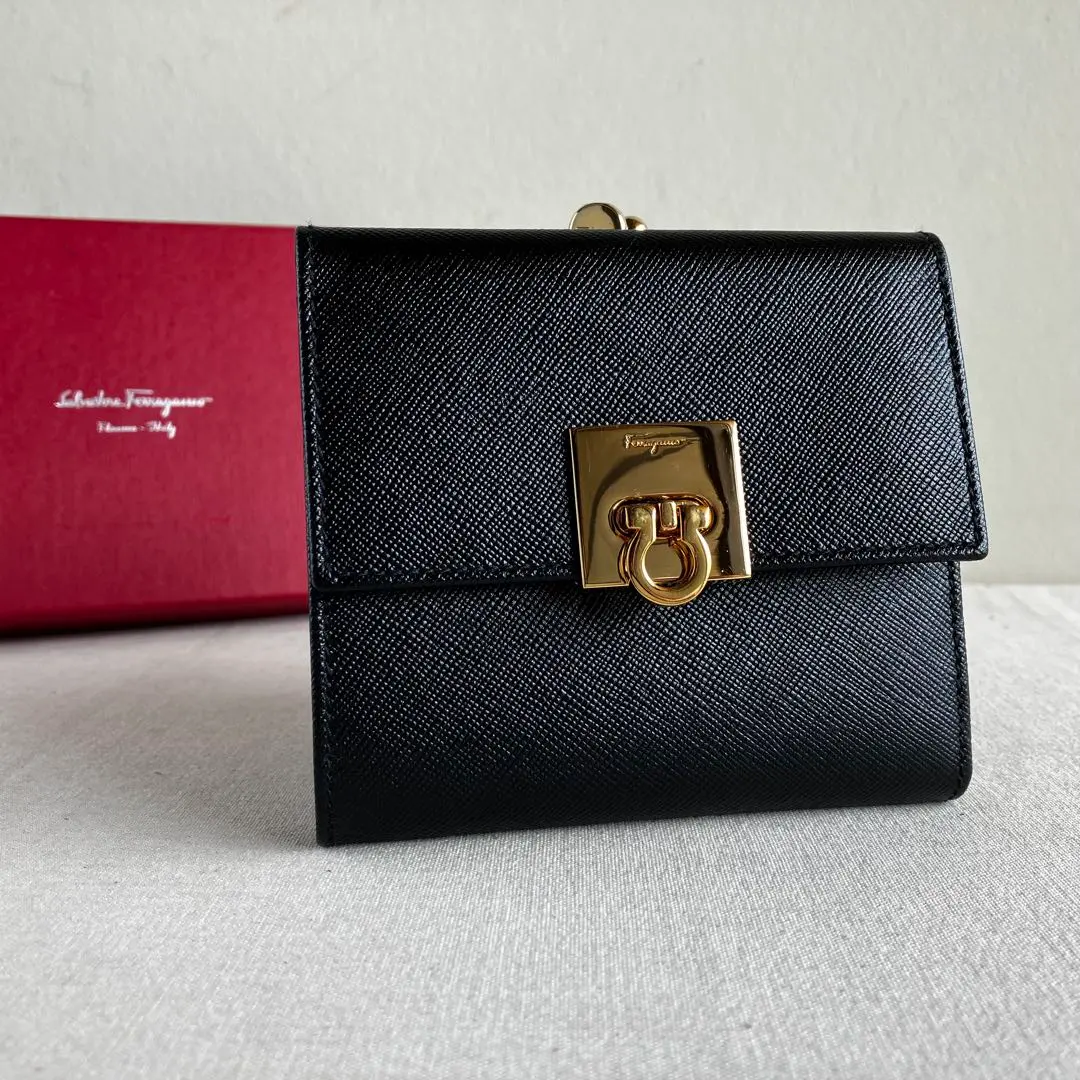 Salvatore Ferragamo 多功能錢包 黑色 的縮圖