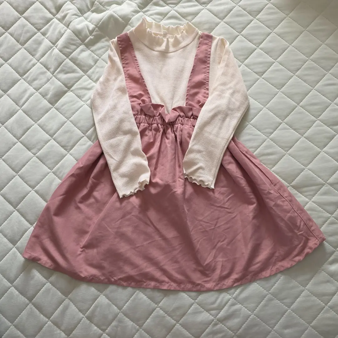 粉紅色洋裝 110cm 的縮圖