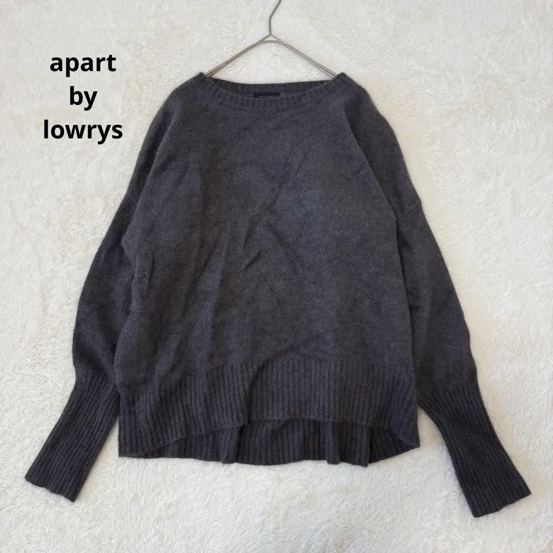 Thumbnail of Apart by Lowrys Long Sleeve Knit Sweater Raccoon Wool Free Gray