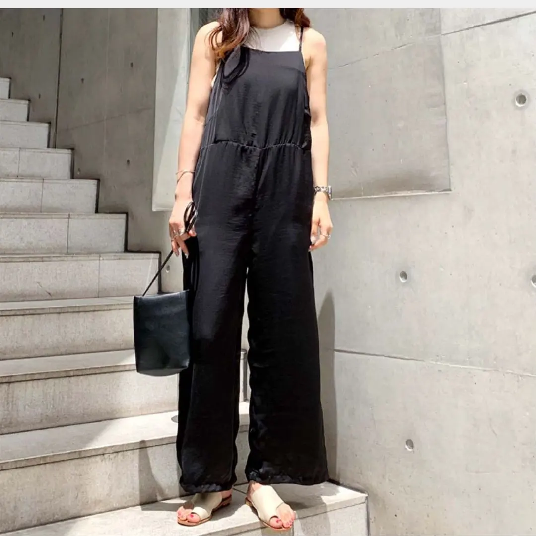 Thumbnail of New Black Jumpsuit Wide Leg Sleeveless