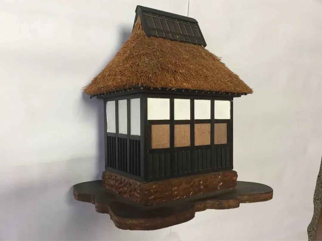 特別価格‼️ 手作り　古民家　藁葺き屋根　懐かしい　灯もつくよ　囲炉裏も❣️ 特別価格‼️ 手作り 古民家 藁葺き屋根 懐かしい 灯もつくよ