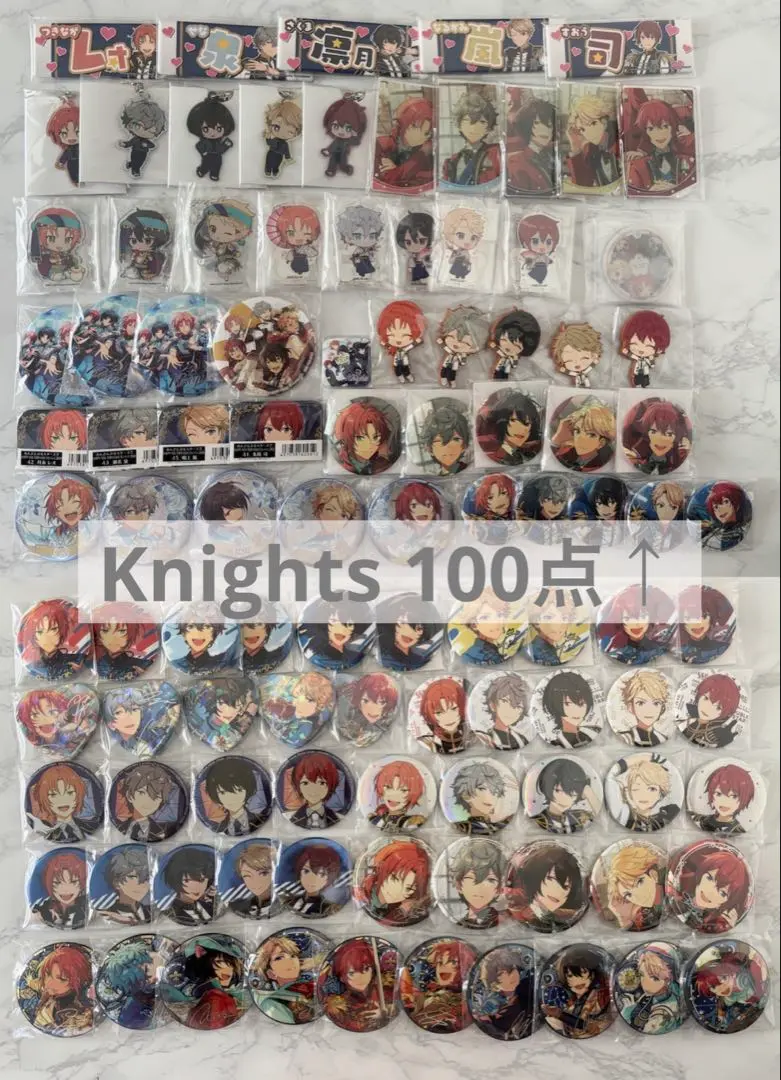 2025年最新】あんスタKnightsロングスクエア型ネーム缶バッジの