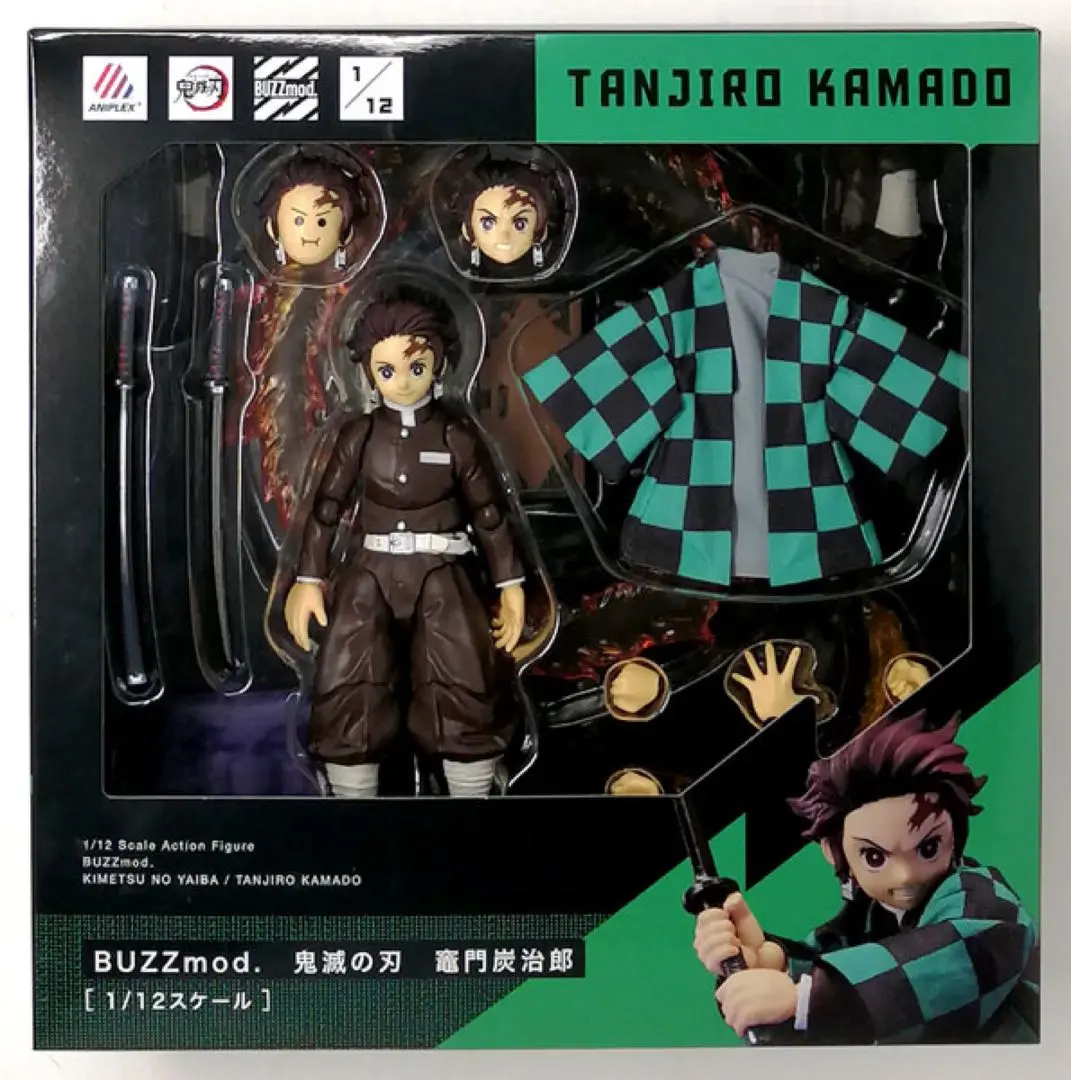 ANIPLEX+限定 BUZZmod.(バズモッド) 竈門炭治郎(かまどたんじろう) 鬼滅の刃 1/12 完成品 可動フィギュア(MD20-0237001) アニプレックス アニプレックス (-) BUZZmod. 竈門炭治郎 「鬼滅の刃」 1/12