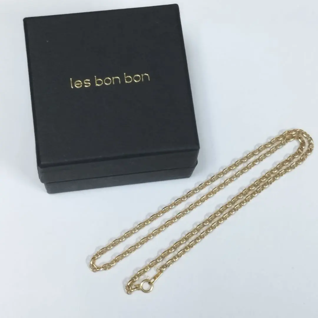 les bon bon K10 サリーチェーン ネックレス ロロマリーナチェーン SETUP7｜les bon bon/sally chain necklace YG サリーチェーン