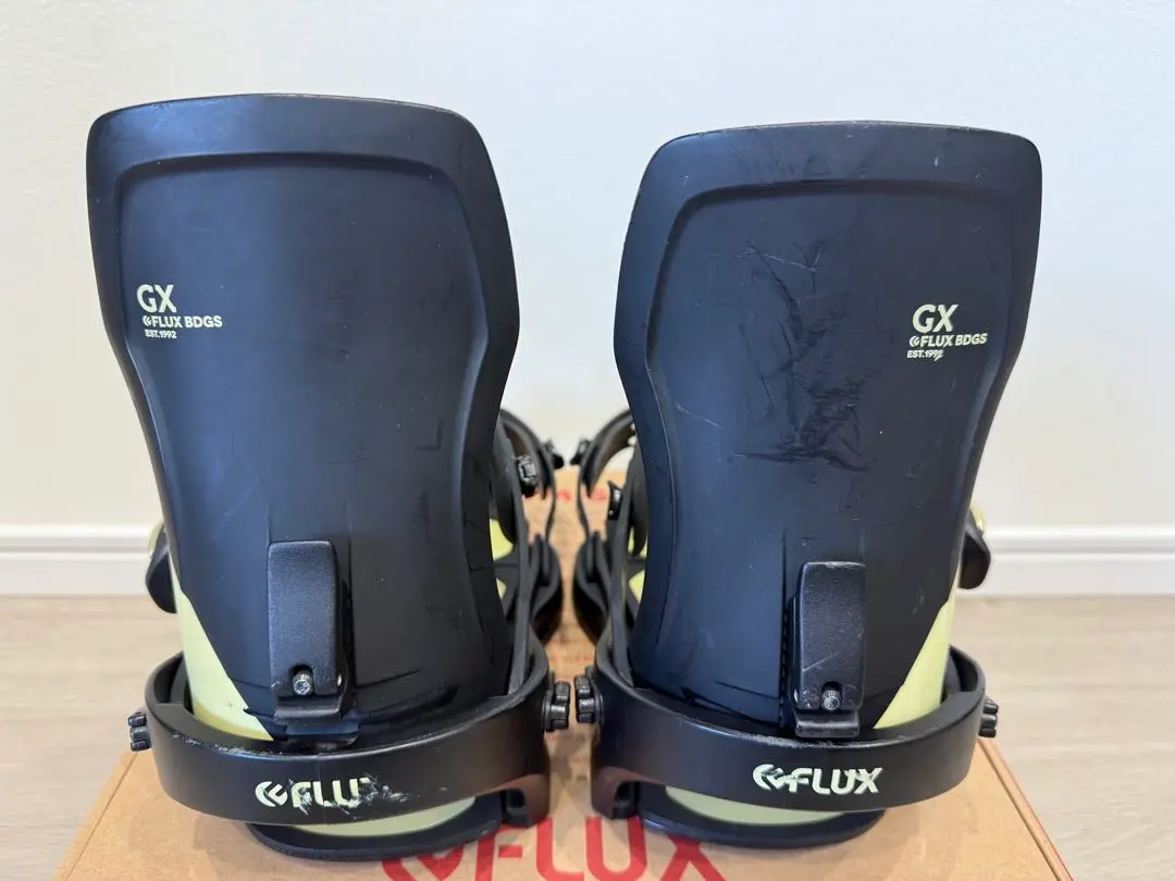 【美品】箱付き3回のみ使用FLUX GX Sサイズ　ビンディング ブラック 美品】箱付き3回のみ使用FLUX GX Sサイズビンディング ブラック