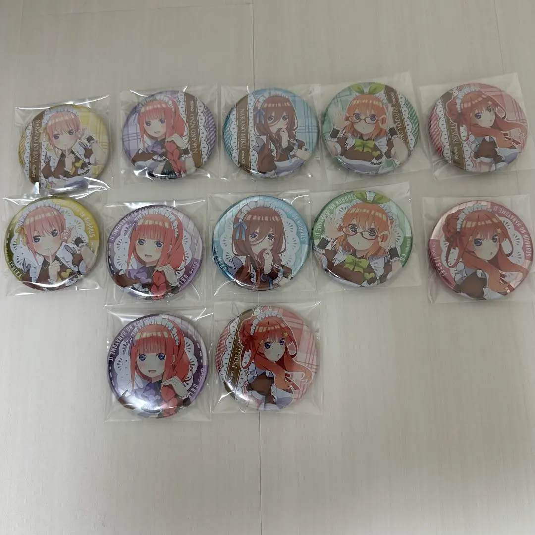 五等分的新娘 情人節 女僕 風格 徽章 一花 二乃 三玖 四葉 五月 的縮圖