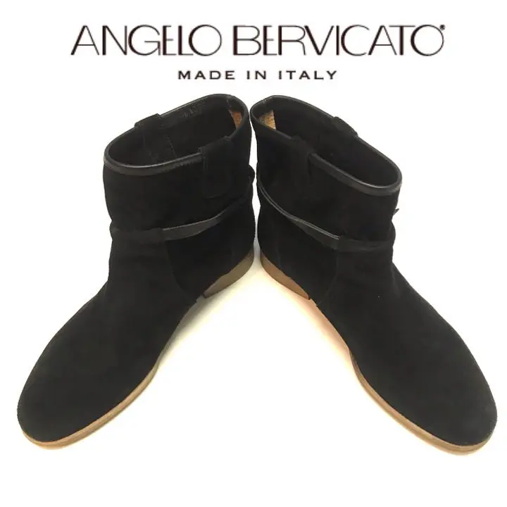 ANGELO BERVICATO アンジェロベルビカート レザー ショートブーツ ANGELO BERVICATO アンジェロベルビカート レザー ショートブーツ