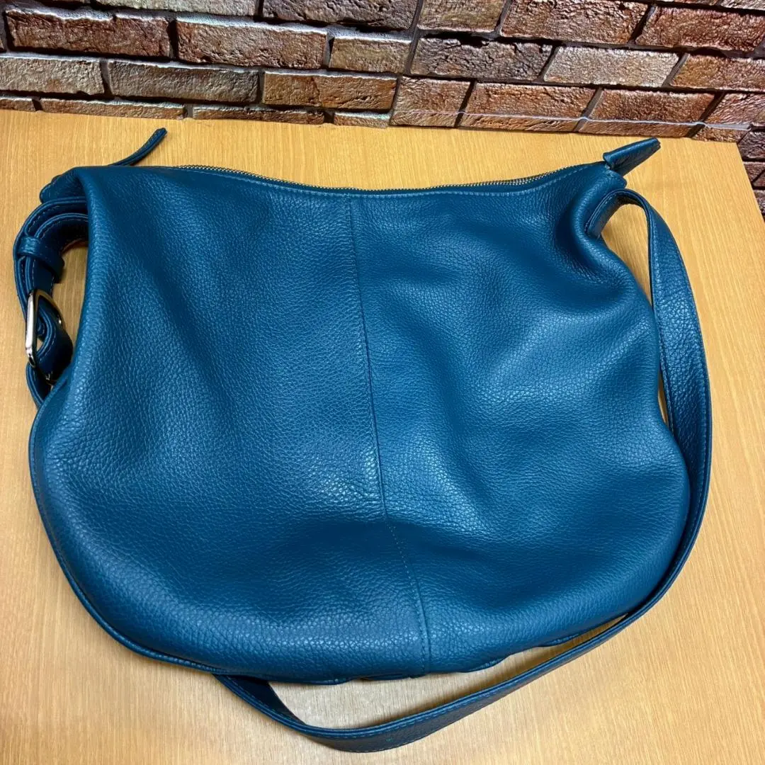 ♥【472】傳濱野 單肩包 真皮 的縮圖