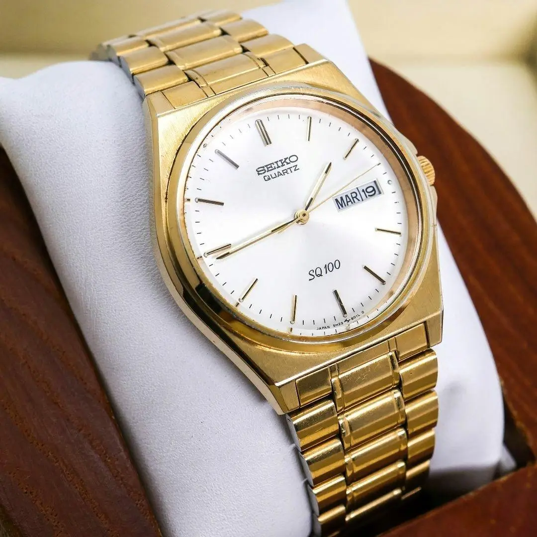 【稼動品レア】SEIKO SQ100　レディース腕時計　クォーツ　コンビカラー 人気の贈り物が大集合 SQ100 稼動品レア】SEIKO レディース
