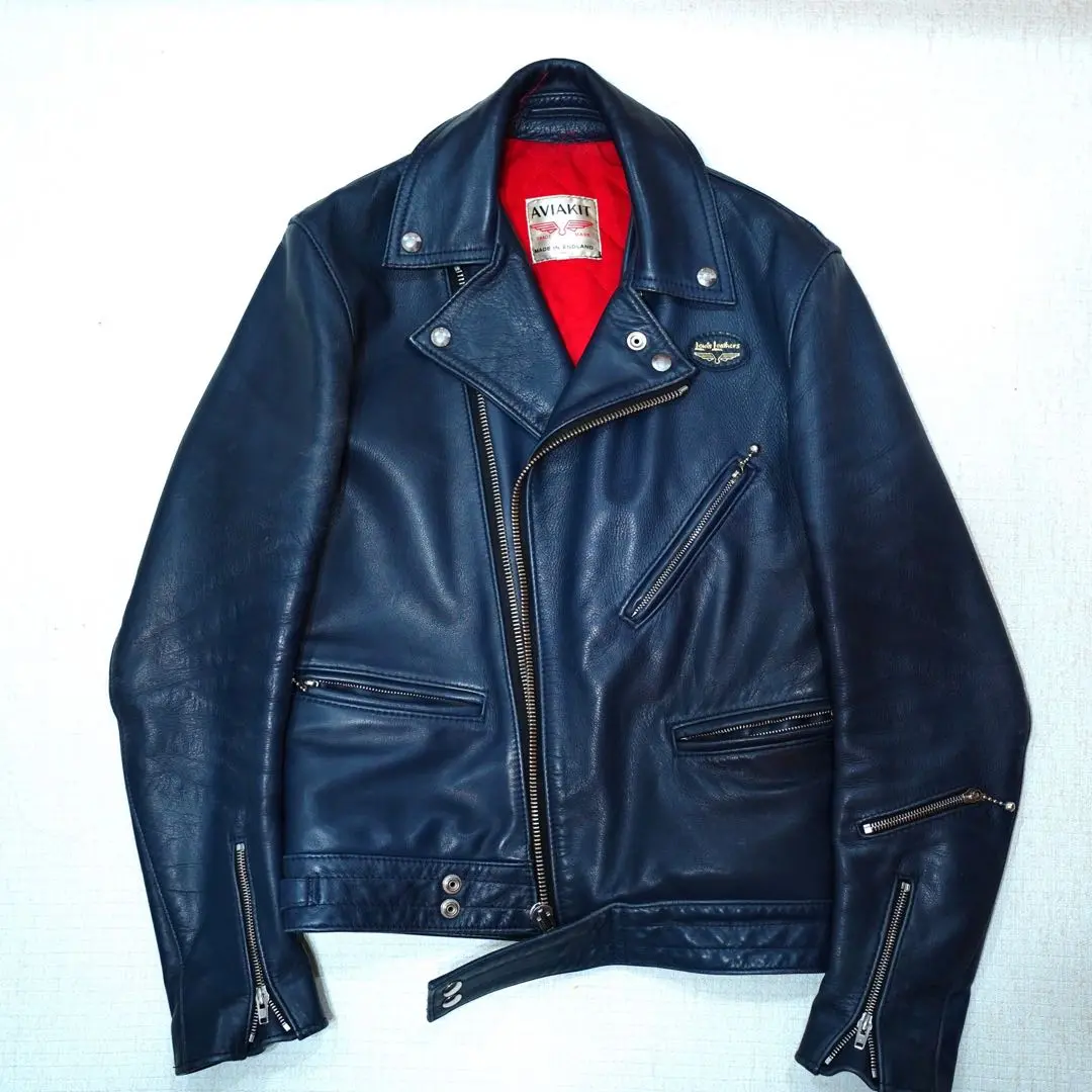 ルイスレザー×ポールスミス サイクロン Lサイズ ライダースジャケット ネイビー Lewis Leathers（ブルー・ネイビー/青色系）のフリマアイテム一覧